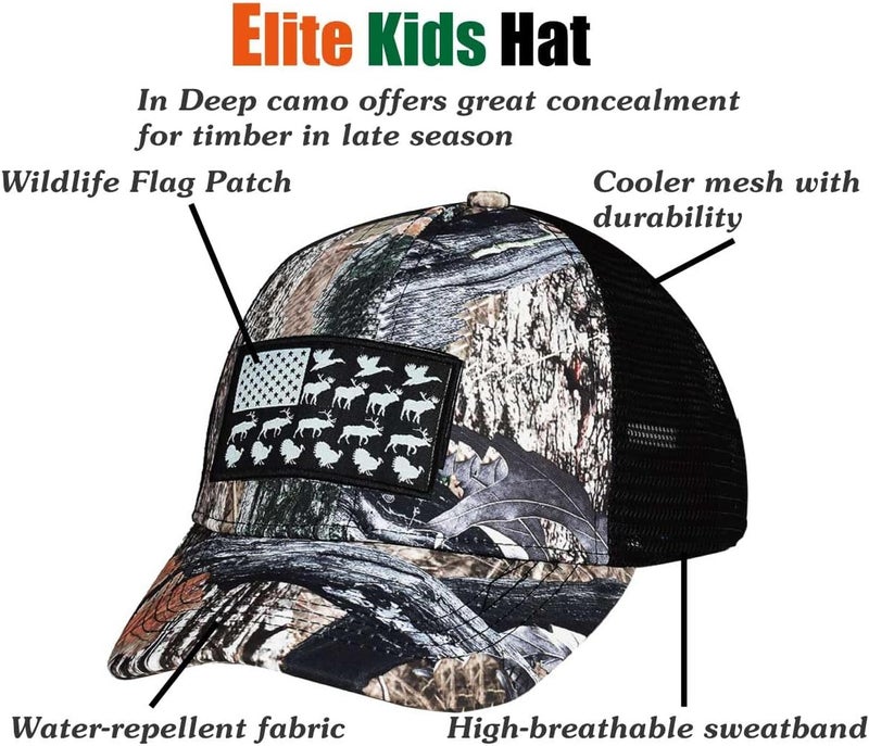 EDTREK Elite Youth Performance Mesh Hat - Boys Girls Hunting Hat and Fishing Hat - Image 3